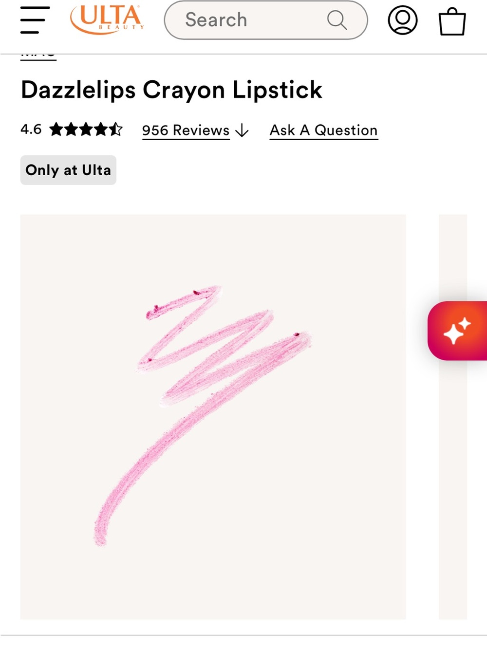 Dazzlelips Crayon Lipstick spaced out
soft cool pink light pink pearl glitter - Picture 2 of 7